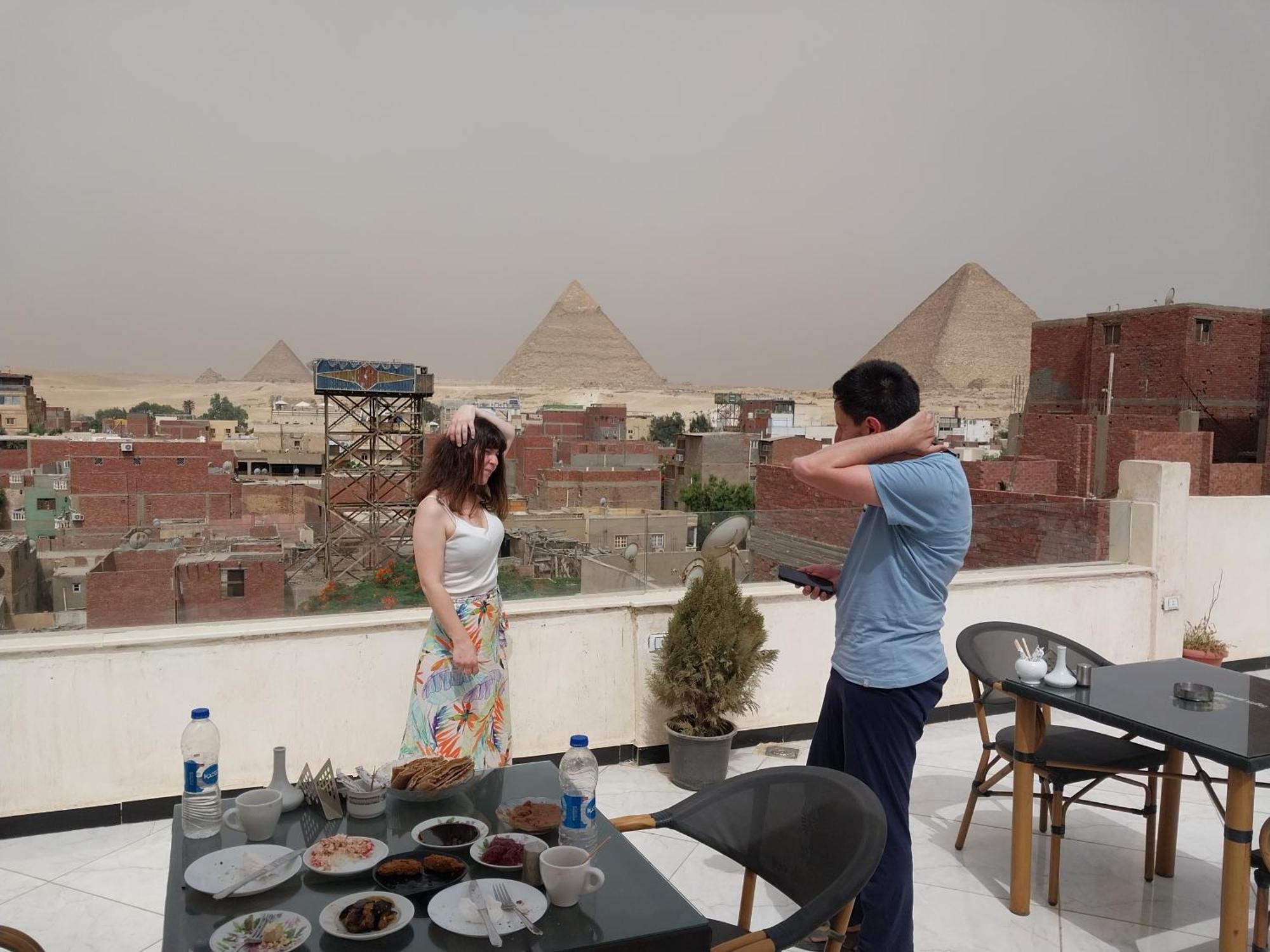 Eagles Pyramids View Hotel Kafret el-Gabal Екстериор снимка